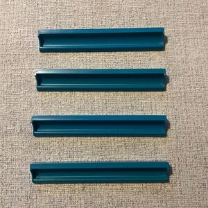Scrabble Tile‎ Racks Set of 4 Teal Blue Plastic Replacement Game Trays Holders